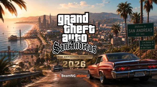 Download game BeamNG.drive - San Andreas The Definitive Edition 2026 Rebuilt v2.1 latest version